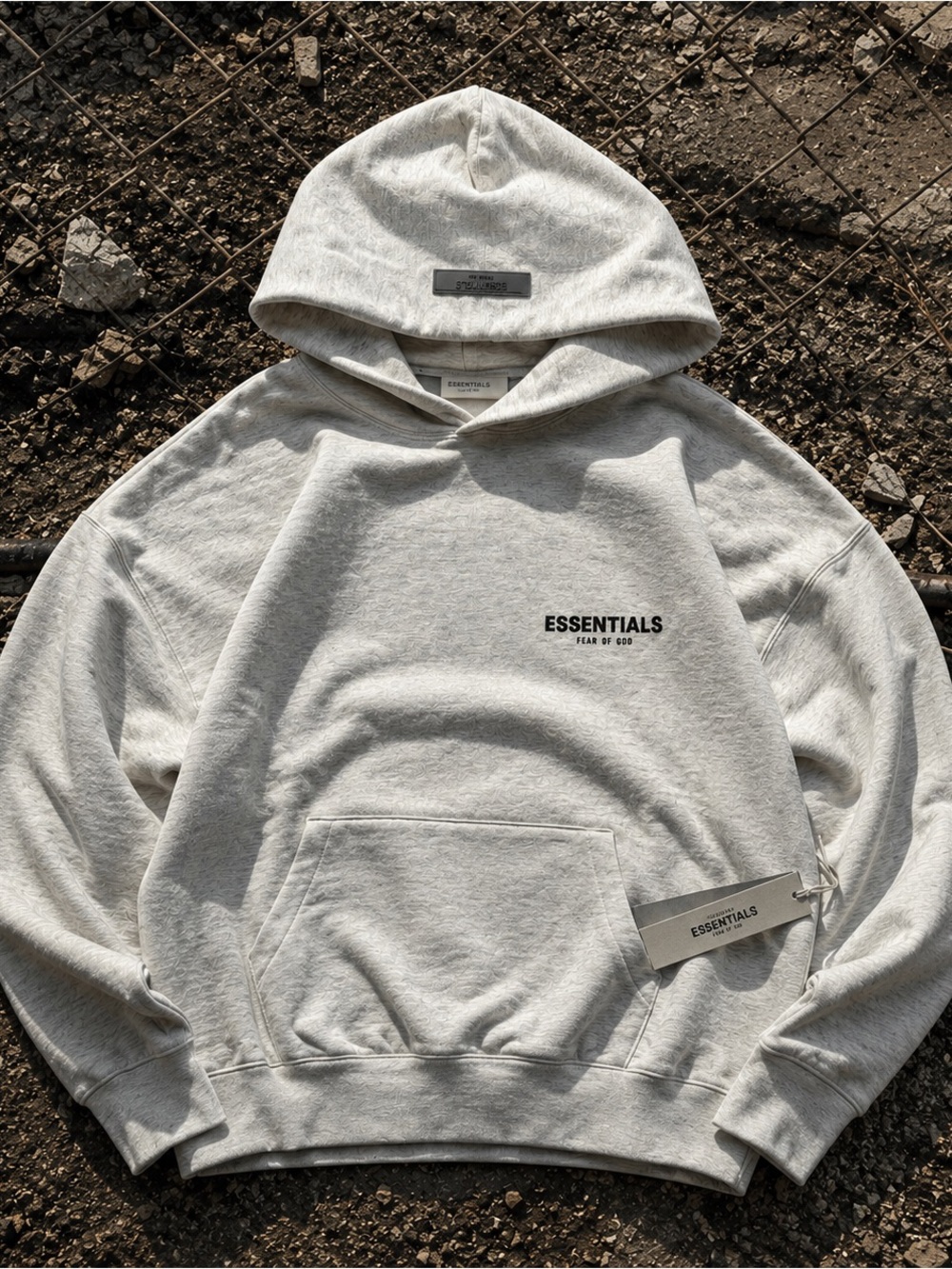 Essentials hoodie light oatmeal AVAILABLE in All Size